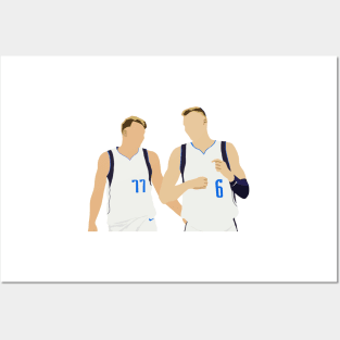 Luka Doncic and Kristaps Porzingis Posters and Art